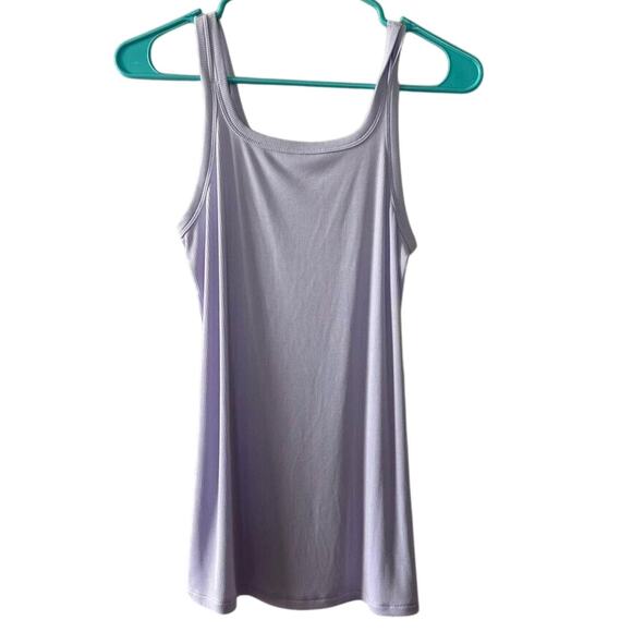 NEW Girl’s All In Motion Purple Ribbed Long Tank XL with double straps - Picture 1 of 3